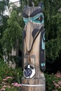 Anchorage, Alaska: Ã¢â¬ÅRaven Stealing the Moon and Stars,Ã¢â¬Â a totem created for the Nesbett Courthouse